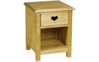 Фото Тумба прикроватная 1 ящик с сердцем с нишей CHEVET 1T COEUR NICHE
