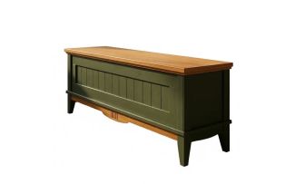 Фото Тумба (сундук) V2 Пенни грин 6020/антик 24