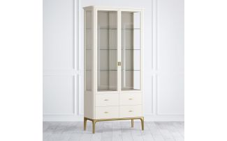 Фото Витрина стеклянная большая Pr094CP-gold Primo gold