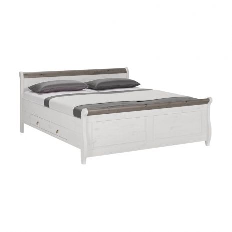 Кровать Мальта с ящиками 140х200 (серый)