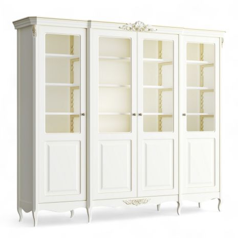 Библиотека 4 двери APg184-K02-G Ательер Голд