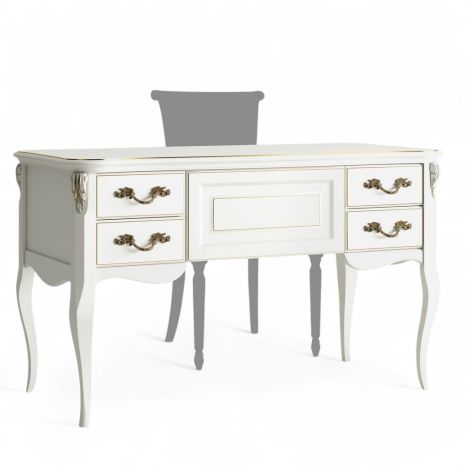 Кабинетный стол пристенный APg111M.2S-K02-G Ательер Голд