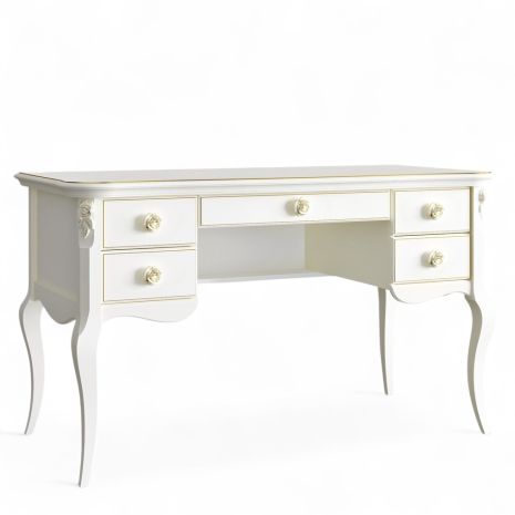 Кабинетный стол пристенный G111M-K02-G Голден Роуз