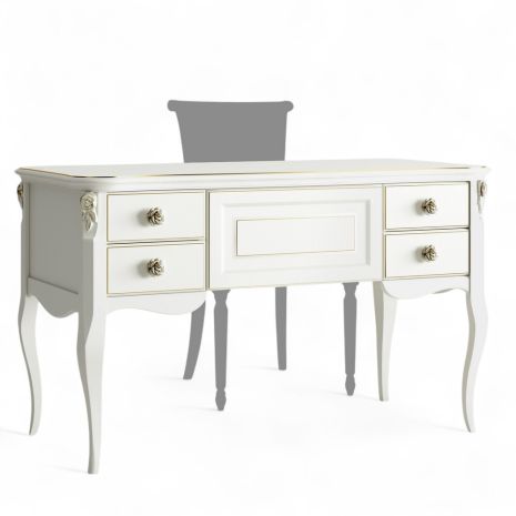 Кабинетный стол пристенный G111M.2S-K02-G Голден Роуз