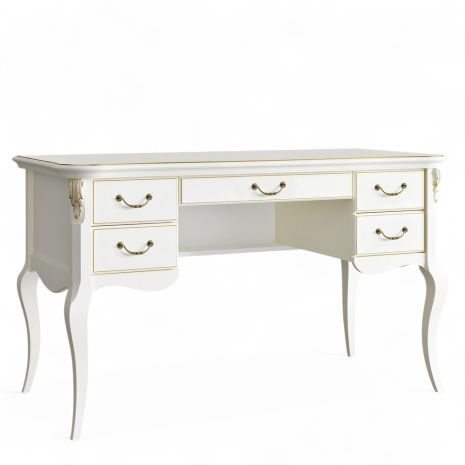 Кабинетный стол пристенный R111M-K02-G Романтик Голд