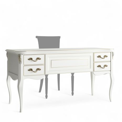 Кабинетный стол широкий APg111L.2S-K02-G Ательер Голд