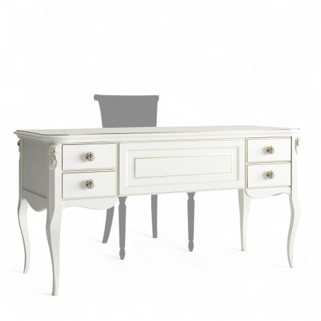 Кабинетный стол широкий G111L.2S-K02-G Голден Роуз