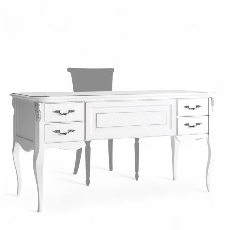 Кабинетный стол широкий S111L.2S-K00-S Сильвери Роум