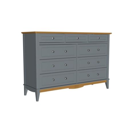 Комод NN 036 Пенни серый 7046/антик 24