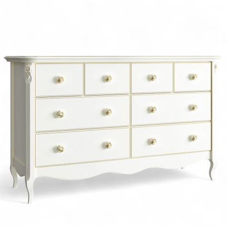 Комод широкий 8 ящиков G134-K02-G Голден Роуз