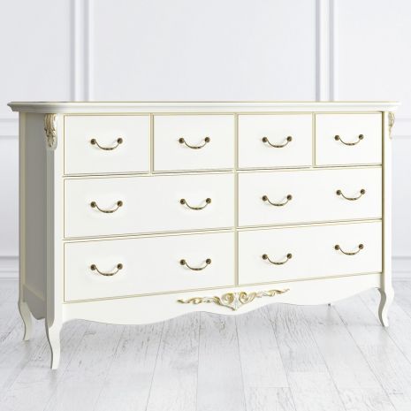 Комод широкий 8 ящиков R134g Romantic Gold