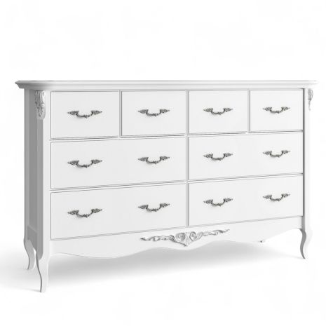 Комод широкий 8 ящиков S134-42-K00-S Сильвери Роум
