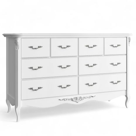 Комод широкий 8 ящиков S134-K00-S Сильвери Роум
