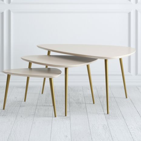 Комплект журнальных столиков (3 шт) Pr072-gold_set Primo
