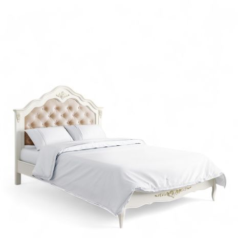 Кровать с мягким изголовьем 120*200 R312-K02-G-B01 Романтик Голд