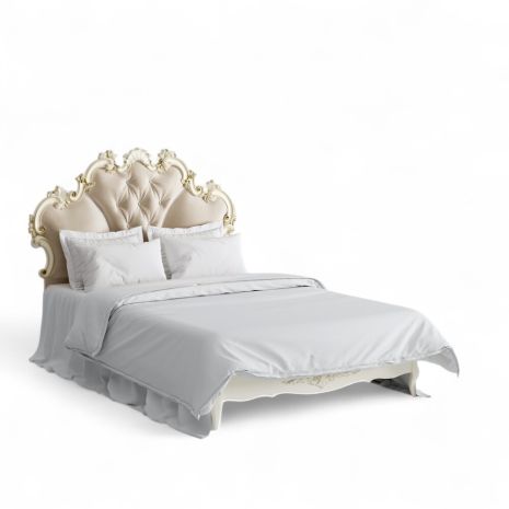 Кровать с мягким изголовьем 120*200 R562-K02-G-B01 Романтик Голд