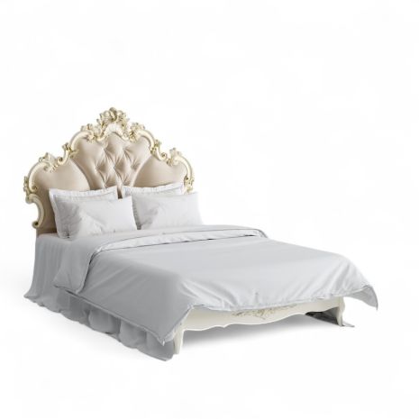Кровать с мягким изголовьем 120*200 R562D-K02-G-B01 Романтик Голд