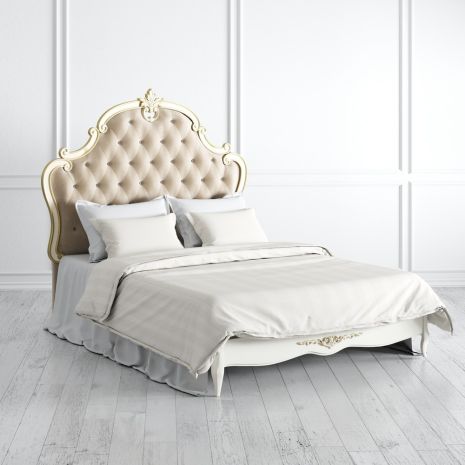 Кровать с мягким изголовьем 140*200 R534-K02-G-B01 Romantic Gold