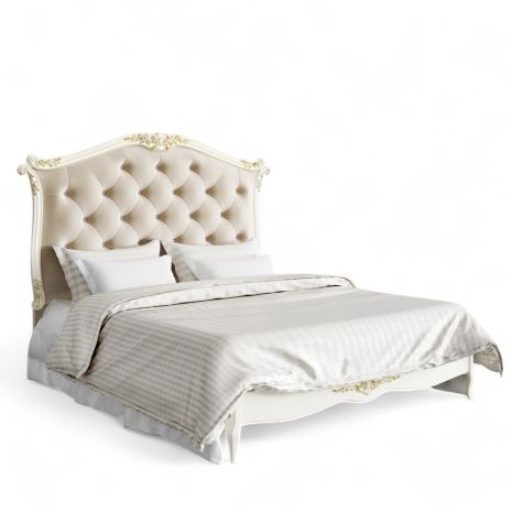 Кровать с мягким изголовьем 160*200 A436-K02-G-B01 Ательер Голд