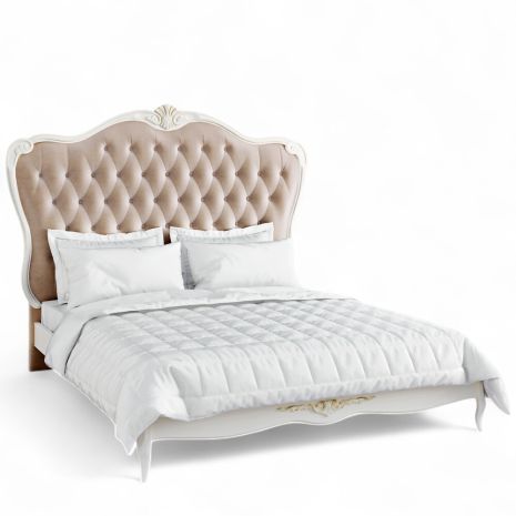 Кровать с мягким изголовьем 160*200 A526-K02-G-B01 Ательер Голд