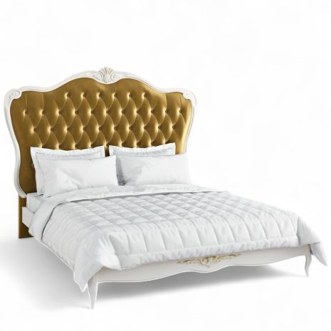 Кровать с мягким изголовьем 160*200 A526-K02-G-B15 Ательер Голд