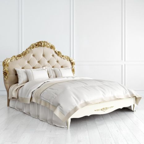 Кровать с мягким изголовьем 160*200 R416-K02-GG-B01 Romantic Gold