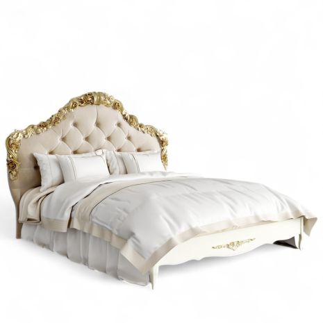 Кровать с мягким изголовьем 160*200 R416-K02-GG-B01 Романтик Голд