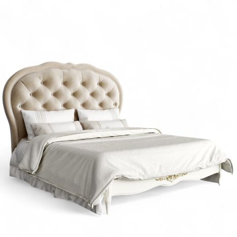 Кровать с мягким изголовьем 160*200 R516-K02-G-B01 Романтик Голд