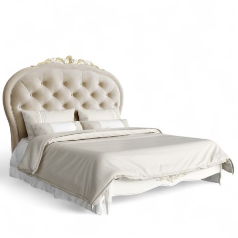 Кровать с мягким изголовьем 160*200 R516D-K02-G-B01 Романтик Голд