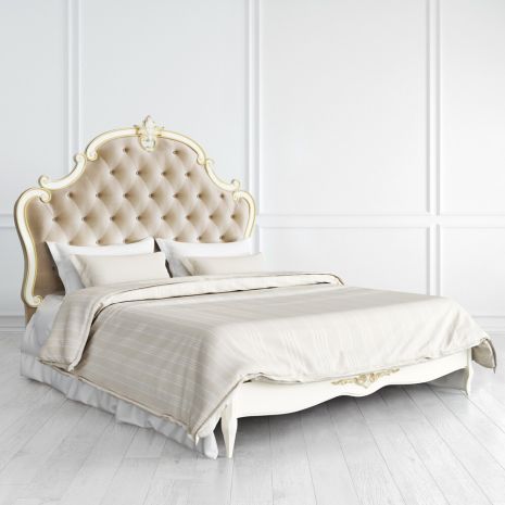 Кровать с мягким изголовьем 160*200 R536-K02-G-B01 Romantic Gold