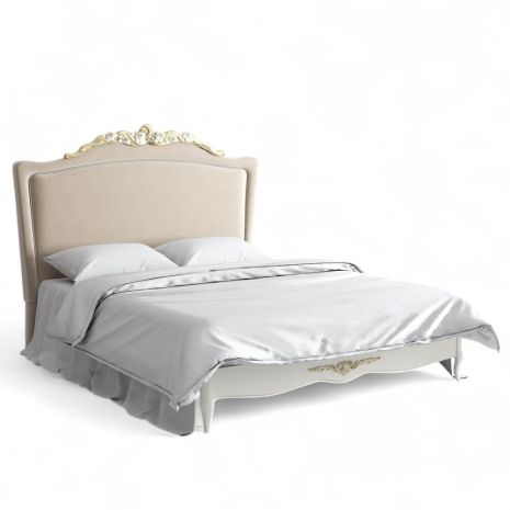 Кровать с мягким изголовьем 160*200 R556D-K02-G-B01 Романтик Голд