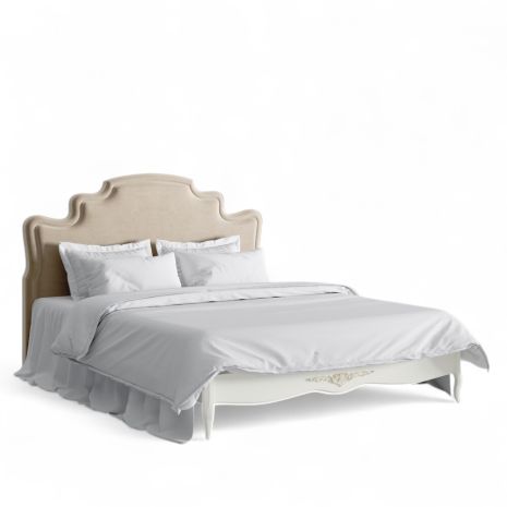 Кровать с мягким изголовьем 160*200 R636-K02-G-B01 Романтик Голд