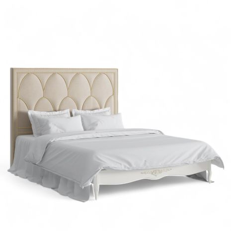 Кровать с мягким изголовьем 160*200 R676-K02-GG-B01 Романтик Голд