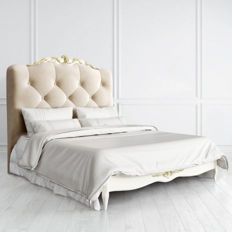Кровать с мягким изголовьем 160*200 R716D-K02-G-B01 Romantic Gold