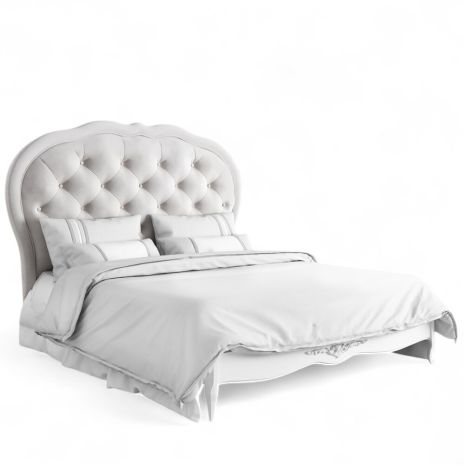 Кровать с мягким изголовьем 160*200 S516-K00-S-B07 Сильвери Роум