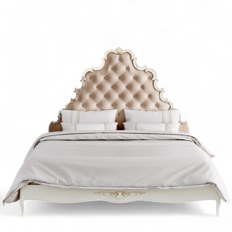 Кровать с мягким изголовьем 180*200 A428Z-K02-G-B01 Ательер Голд