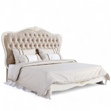 Кровать с мягким изголовьем 180*200 A528-K02-G-B01 Ательер Голд