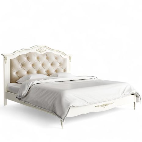Кровать с мягким изголовьем 180*200 R318g Романтик Голд