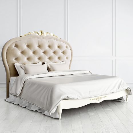 Кровать с мягким изголовьем 180*200 R518D-K02-G-B01 Romantic Gold
