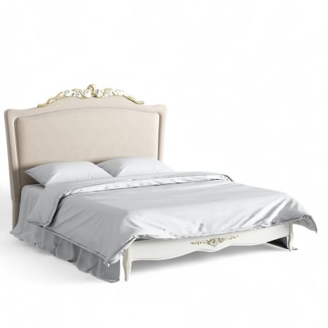 Кровать с мягким изголовьем 180*200 R558D-K02-G-B01 Романтик Голд