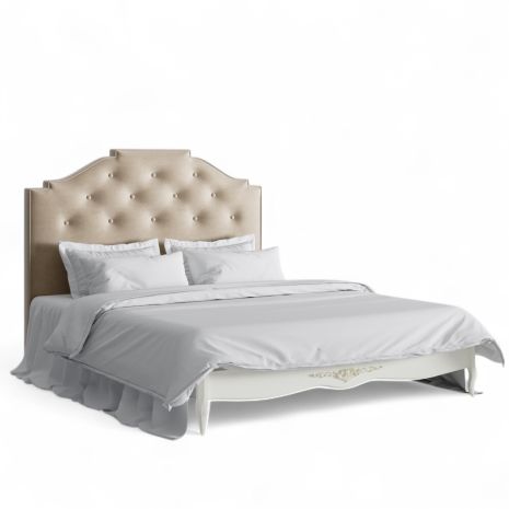 Кровать с мягким изголовьем 180*200 R648-K02-G-B01 Романтик Голд