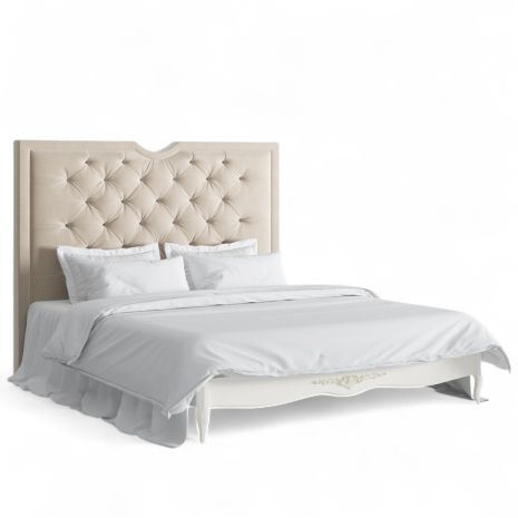 Кровать с мягким изголовьем 180*200 R688-K02-G-B01 Романтик Голд