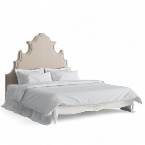 Кровать с мягким изголовьем 180*200 R698-K02-G-B01 Романтик Голд