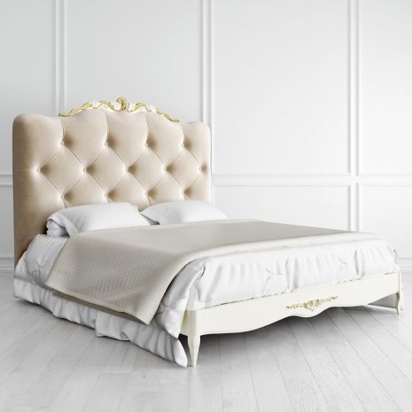 Кровать с мягким изголовьем 180*200 R718D-K02-G-B01 Romantic Gold