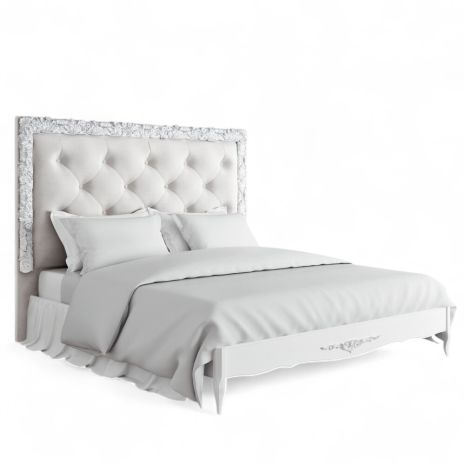 Кровать с мягким изголовьем 180*200 S218D-K00-S-B07 Сильвери Роум