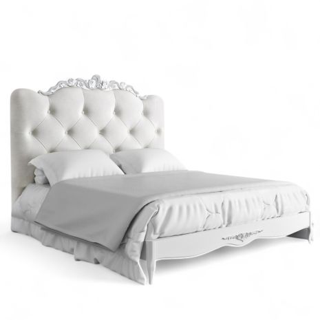 Кровать с мягким изголовьем 180*200 S718D-K00-S-B07 Сильвери Роум