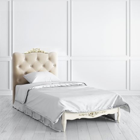 Кровать с мягким изголовьем 90*190 R709D-K02-G-B01 Romantic Gold