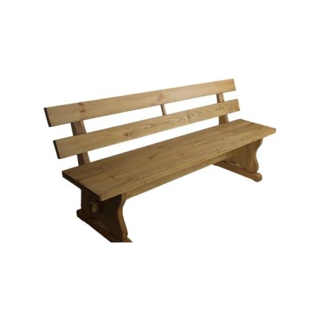 Лавка монастырская со спинкой 180