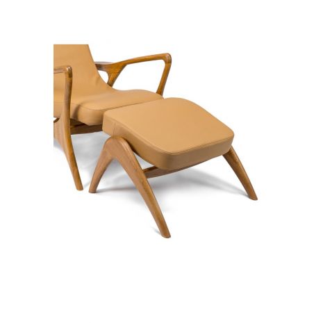 Подставка кресла Лира из массива дуба (эко-кожа/ткань)