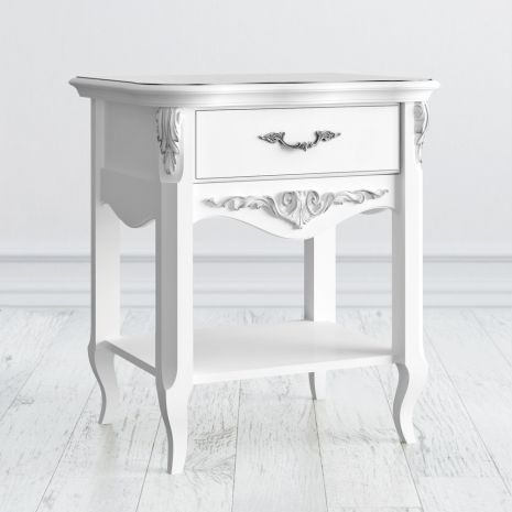 Прикроватная тумба 1 ящик S149-K00-S Silvery Rome